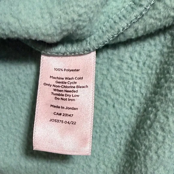 Talbots Fleece Turtleneck Neck Pullover Turquoise Plus Size 2X Cozy Winter Top - Picture 9 of 13